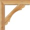 Ekena Millwork Olympic Block Rough Sawn Bracket w/ Offset Brace, Western Red Cedar, 6"W x 26"D x 26"H BKT0604X26X26OLY05RWR - alternate 2